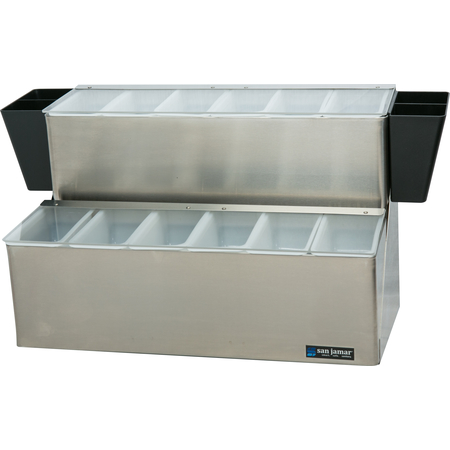 B6766L - EZ-Chill™ Garnish Centers - 12 Pint  - Stainless Steel