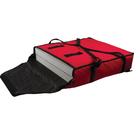 PB25 - Insulated Food & Pizza Carrier 25" x 26" x 6" - Red