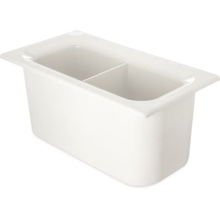 CM110302 - Coldmaster® Food Pan with Divider 1/3 Size - White