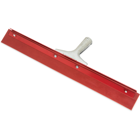 4007500 - Flo-Pac® Straight Red Gum Rubber Floor Squeegee With Heavy Duty Steel Frame 18" - Red