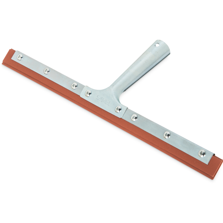 4007400 - Professional Double-Blade Rubber Squeegee With Zinc 14" - Red