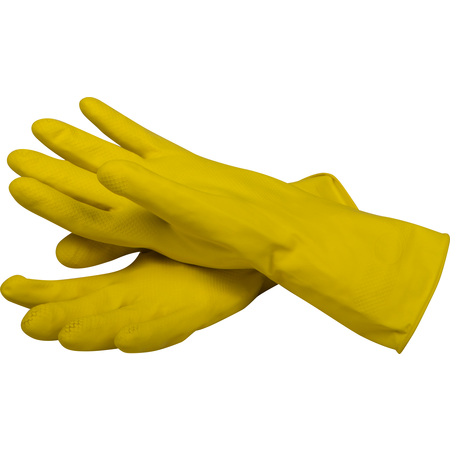620-M - Latex Flock Lined Glove - Medium  - Yellow