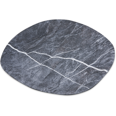 5310272 - Ridge Melamine Oblong Platter 13" - Soapstone
