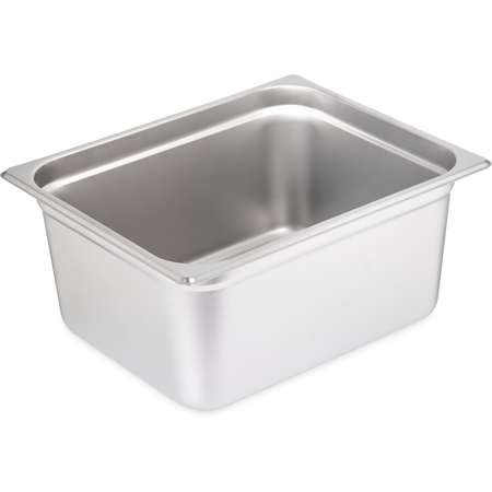 607126 - DuraPan™ Light Gauge Stainless Steel Steam Table Hotel Pan 1/2 Size, 6" Deep