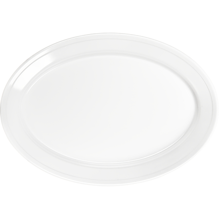 ARR12002 - Melamine Oval Platter Tray 12" x 8.5" - White