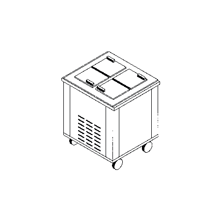 DXP2ICF - DineXpress® Ice Cream Freezer 32" x 36" - 6 Gallon - Stainless Steel