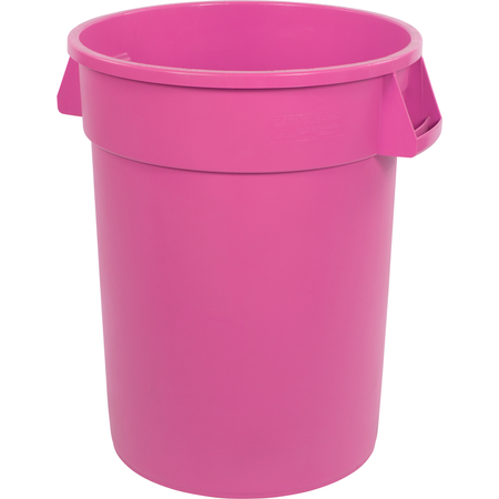 34104426 - Bronco™ Round Waste Bin Trash Container 44 Gallon - Bright Pink