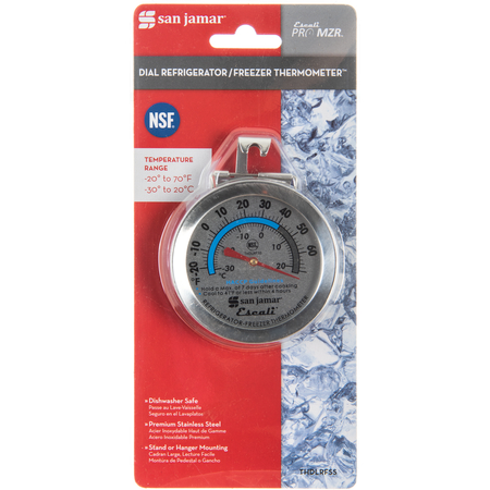 THDLRFSS - Refrigerator / Freezer Thermometer NSF Listed  - Silver
