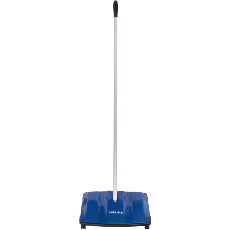 Carlisle 3639914 duo-sweeper ABS-oppervlakken vloerveger, 106,7 cm handgreeplengte, 9-1/10,2 cm lang, 24,5 cm breed, 7 cm hoog, blauw