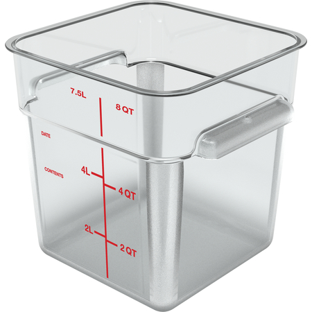 1195307 - Squares Polycarbonate Food Storage Container 8 qt - Clear