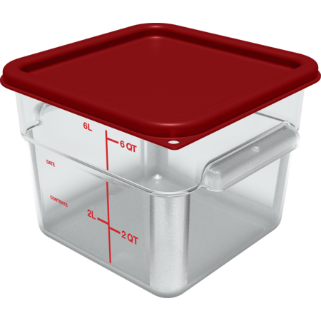 1195207 - Squares Polycarbonate Food Storage Container 6 qt - Clear ...