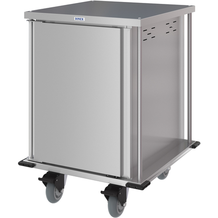 DXPTQC2T1D12 - Dinex® Totally Quiet Compact Meal Delivery Cart - Single Door - 2 Trays Per Slide 12 Trays (1ea) - Stainless Steel