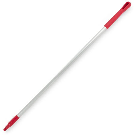40216EC05 - Natural Aluminum Handle with Color-Coded Tip and Hang Up Cap 48" - Red