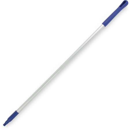 40216EC14 - Natural Aluminum Handle with Color-Coded Tip and Hang Up Cap 48" - Blue