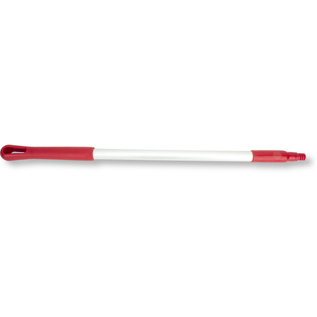 40246EC05 - Natural Aluminum Handle with Color-Coded Tip and Hang Up Cap 30" - Red