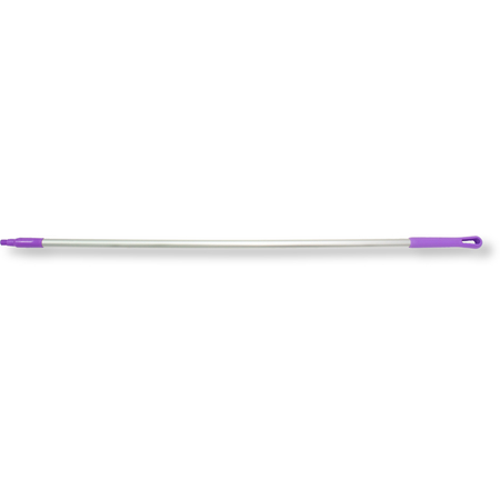 40226EC68 - Natural Aluminum Handle with Color-Coded Tip and Hang Up Cap 60" - Purple