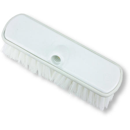 40050EC02 - Color Coded Flo-Thru Brush with Protective Bumper 9.5" - White