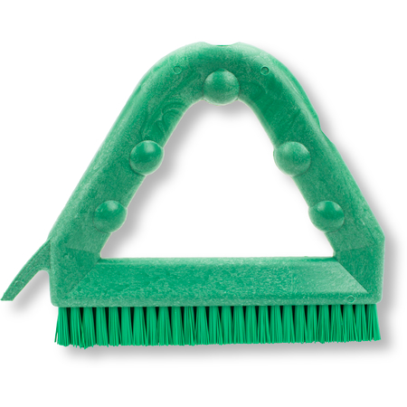41323EC09 - Spart 9" Color Coded Tile and Grout Brush  - Green