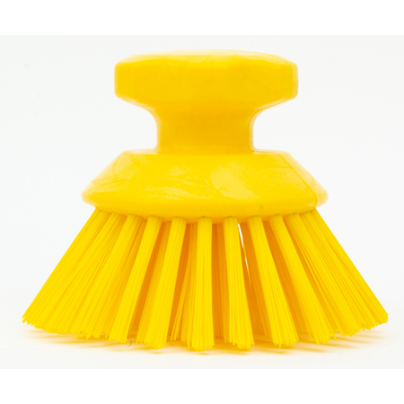 42395EC04 - Round Scrub Brush 5in - Yellow