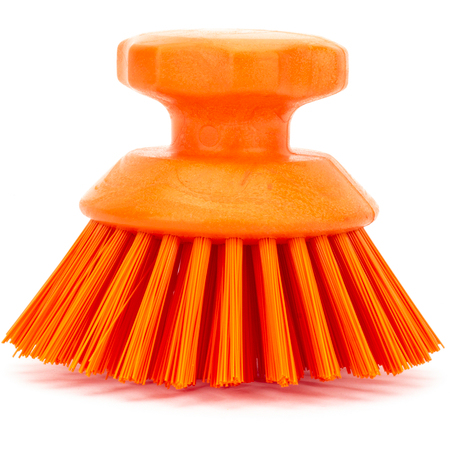 42395EC24 - Round Scrub Brush 5in - Orange