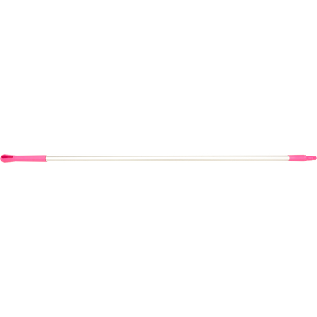 40226EC26 - Natural Aluminum Handle with Color-Coded Tip and Hang Up Cap 60" - Pink