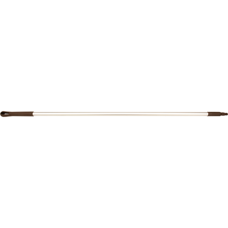 40226EC01 - Natural Aluminum Handle with Color-Coded Tip and Hang Up Cap 60" - Brown