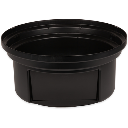 34105703 - Bronco™ Round Waste Bin Trash Container Dome Lid With Hinged Door 44 and 55 Gallon - Black