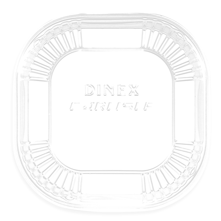 DX11810174 - Dome Lid for 10oz Square Dish 4" x 4" (1000/cs) - Clear