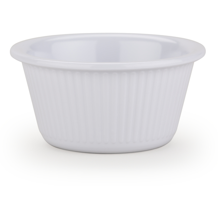 S29302 - Melamine Fluted Ramekin 3 oz - White