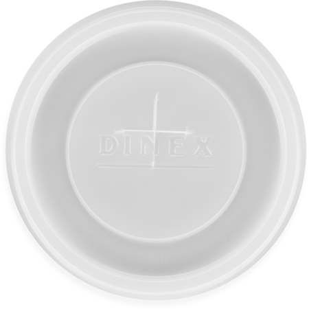 DX1198ST8714 - Disposable Lid with Straw Slot - Fits Specific 9.5 - 12 oz Dinex, Carlisle, Cambro and G.E.T. Enterprises Tumblers 2.99" (1000/cs) - Translucent