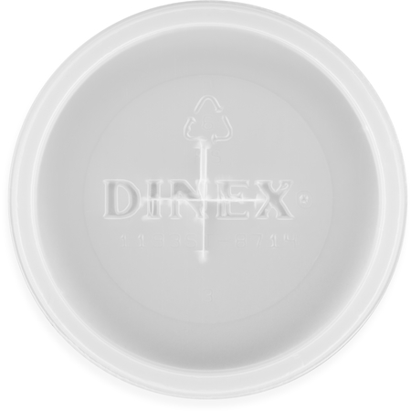 DX1193ST8714 - Classic™ Disposable Lid with Straw Slot - Fits Specific 5 - 9 oz Dinex, Carlisle and Cambro Tumblers  (1000/cs) - Translucent