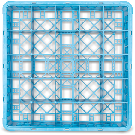 RG2514 - OptiClean™ 25-Compartment Divided Glass Rack 3.25 - Carlisle Blue
