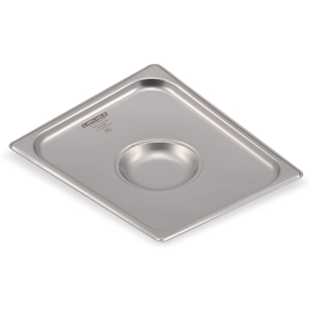 607120C - DuraPan™ Stainless Steel Steam Table Hotel Pan Handled Cover 1/2 Size