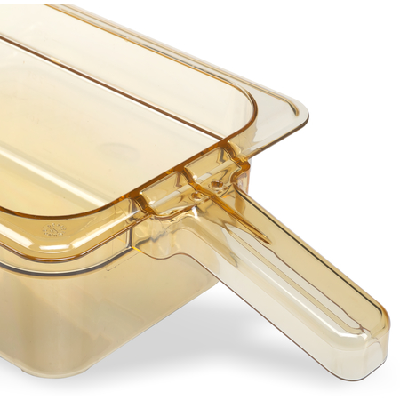 30861H13 - StorPlus™ High Heat Food Pan with Handle 1/3 Size, 4" Deep - Amber