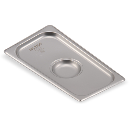 607130C - DuraPan™ Stainless Steel Steam Table Hotel Pan Handled Cover 1/3 Size
