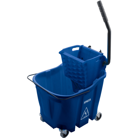 8690414 - OmniFit™ 35qt Mop Bucket Combo: Side Press Wringer 35qt - Blue
