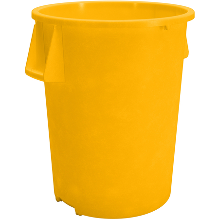 84105504 - Bronco™ Round Waste Bin Trash Container 55 Gallon - Yellow