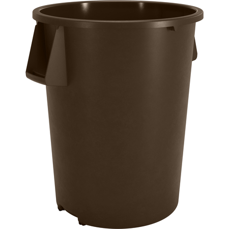 84105501 - Bronco™ Round Waste Bin Trash Container 55 Gallon - Brown
