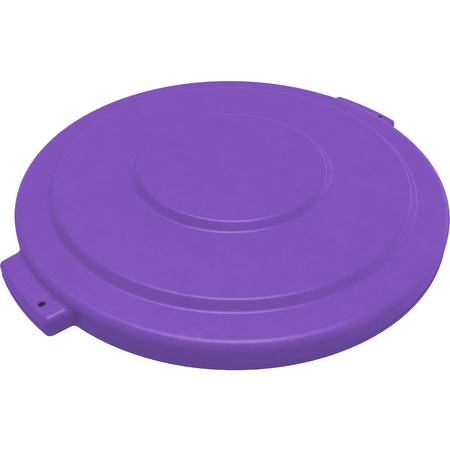 84103389 - Bronco™ Round Waste Bin Trash Container Lid 32 Gallon - Purple