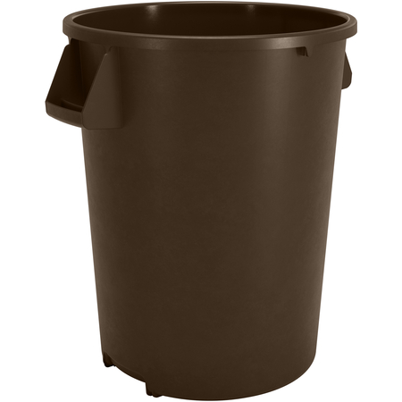 84104401 - Bronco™ Round Waste Bin Trash Container 44 Gallon - Brown