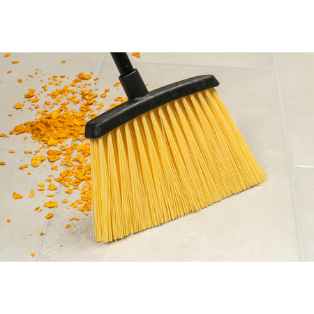 4688500 - Duo-Sweep® Unflagged Heavy Duty Angle Broom with Black Metal Handle 48” - Natural