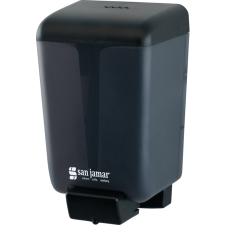 SN46TBK - Classic Manual Liquid/Lotion Refillable Soap Dispenser, Black Pearl, Wall Mounted 46 oz - Black