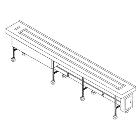 DXIESB18 - Band Belt Conveyor 18' ft - Stainless Steel