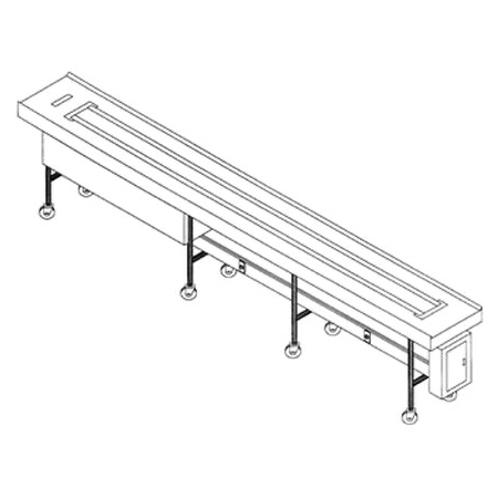 DXIESB20 - Band Belt Conveyor 20' ft - Stainless Steel