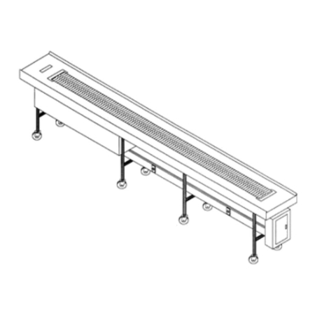 DXIESSB8 - Slat Belt Conveyor 8' ft - Stainless Steel