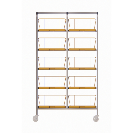 DXIRDSD9100 - Dome Storage Rack - Holds 100 Domes or 100 Bases/Underliners 44 in - Stainless Steel