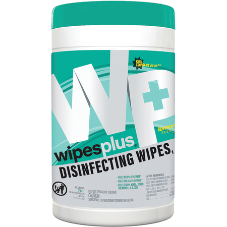 33711 - WipesPlus® 75ct Disinfecting Surface Wipes 6/75s - White