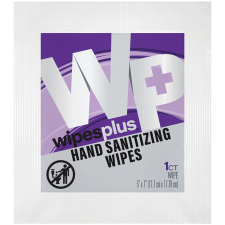 35014 - WipesPlus® 2000ct Hand Sanitizing Wipe, Sachetswhite 1/2000s - White