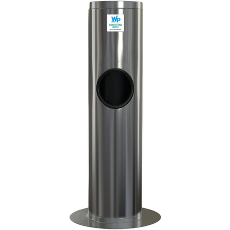 38007 - WipesPlus® Stainless Steel Floor Dispenser 37" - Silver