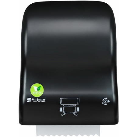T7400REBK - San Jamar ecoLogic™ Simplicity Essence Mechanical Hands Free Towel Dispenser 1 - Black